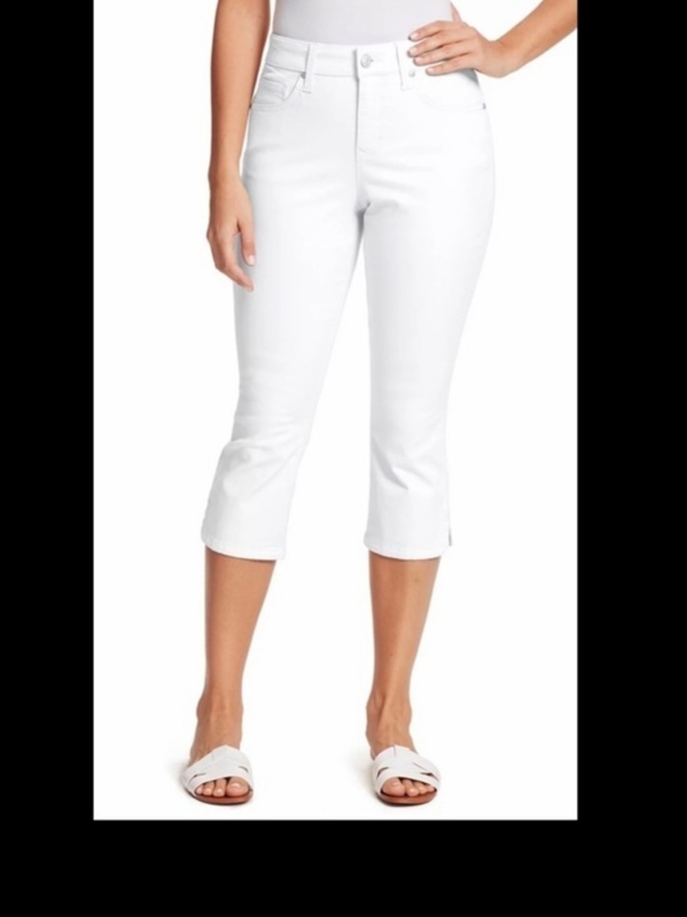Gloria Vanderbilt Jean Capris Stretch Slimming Effect Comfort GV Size 8